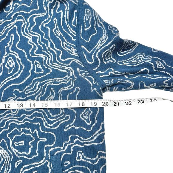 Lululemon | Men | Geo Knit Poseidon Silver Slate Active Travel Hoodie | Medium - Picture 5 of 13